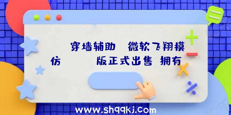 PUBG穿墙辅助：《微软飞翔模仿》XSX/S版正式出售!拥有令人赞叹的游戏画面和情况