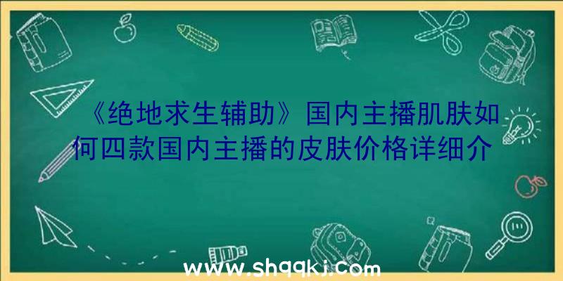 《绝地求生辅助》国内主播肌肤如何四款国内主播的皮肤价格详细介绍