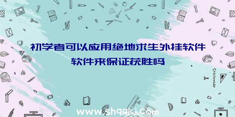 初学者可以应用绝地求生外挂软件软件来保证获胜吗