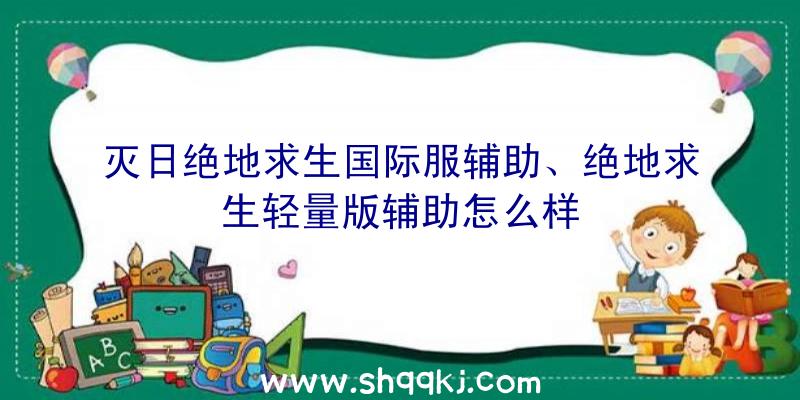 灭日绝地求生国际服辅助、绝地求生轻量版辅助怎么样