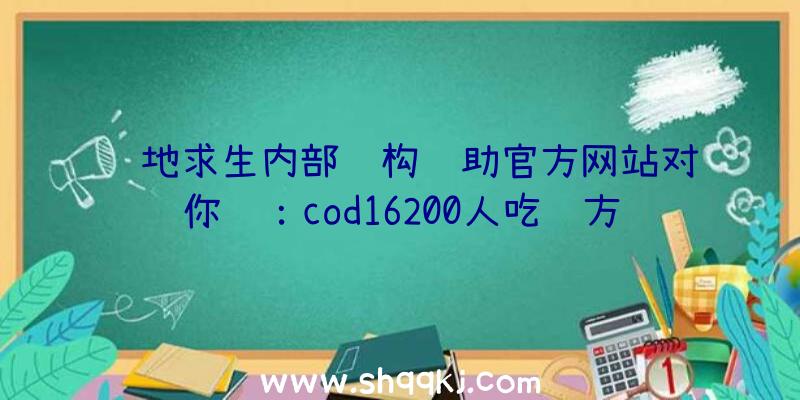 绝地求生内部结构辅助官方网站对你说：cod16200人吃鸡方式到来