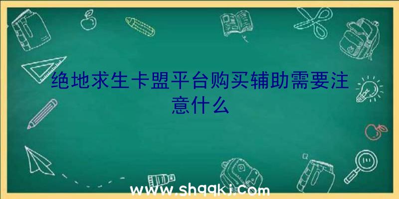 绝地求生卡盟平台购买辅助需要注意什么