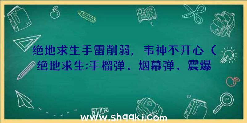 绝地求生手雷削弱，韦神不开心（绝地求生:手榴弹、烟幕弹、震爆弹均有一定的变化）