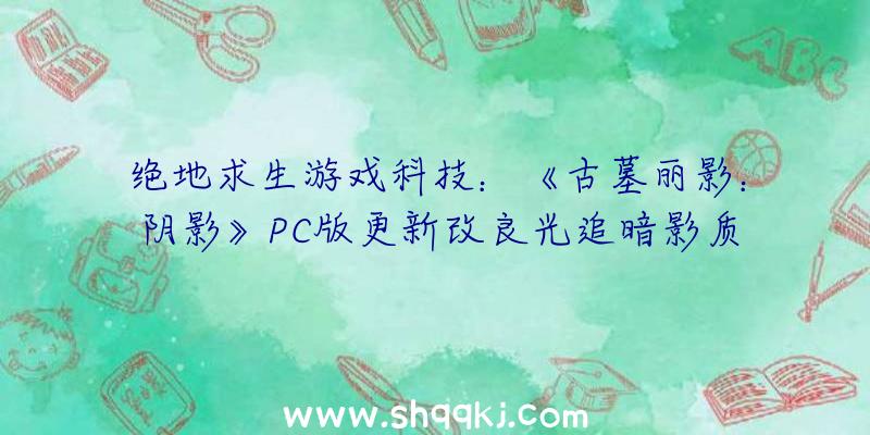 绝地求生游戏科技：《古墓丽影：阴影》PC版更新改良光追暗影质量并修复游戏解体成绩