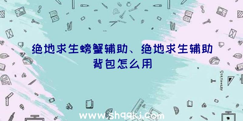 绝地求生螃蟹辅助、绝地求生辅助背包怎么用