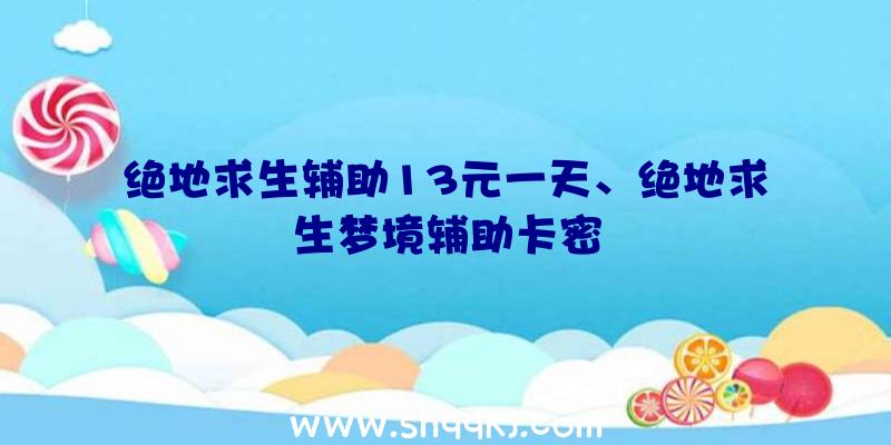 绝地求生辅助13元一天、绝地求生梦境辅助卡密