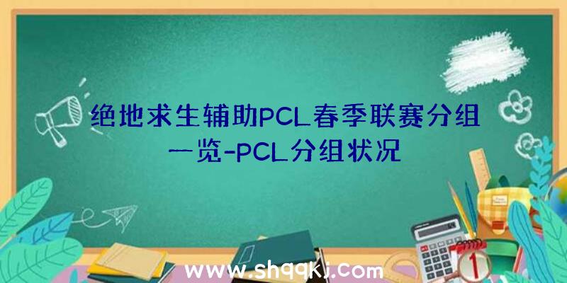 绝地求生辅助PCL春季联赛分组一览-PCL分组状况