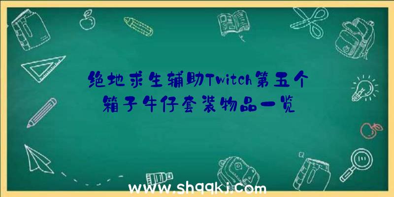 绝地求生辅助Twitch第五个箱子牛仔套装物品一览