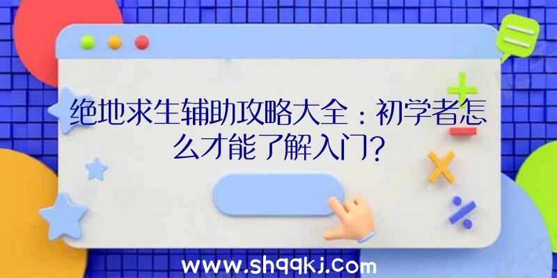 绝地求生辅助攻略大全：初学者怎么才能了解入门？