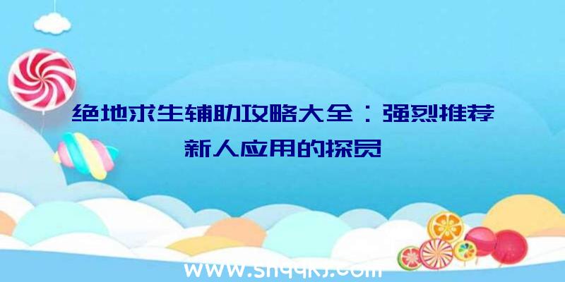 绝地求生辅助攻略大全：强烈推荐新人应用的探员