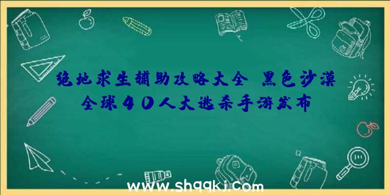 绝地求生辅助攻略大全：黑色沙漠全球40人大逃杀手游发布