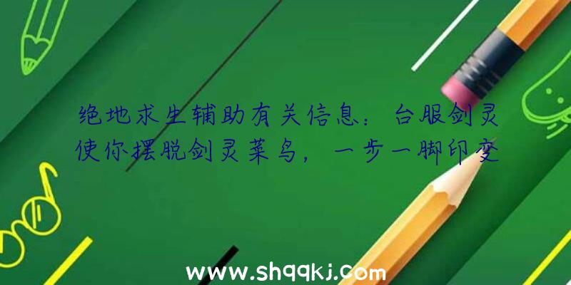 绝地求生辅助有关信息：台服剑灵使你摆脱剑灵菜鸟，一步一脚印变成侠客