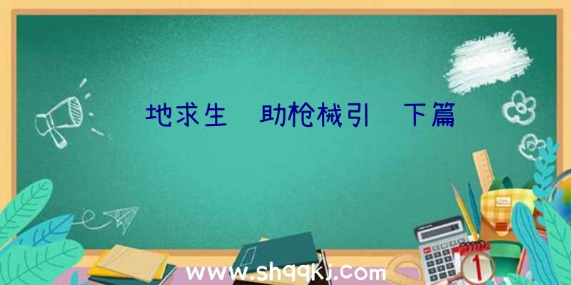 绝地求生辅助枪械引见下篇