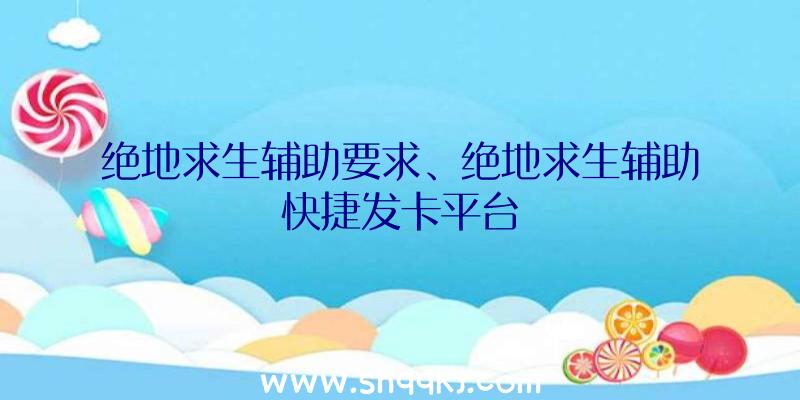 绝地求生辅助要求、绝地求生辅助快捷发卡平台