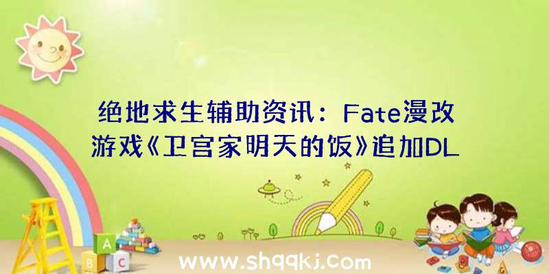 绝地求生辅助资讯：Fate漫改游戏《卫宫家明天的饭》追加DLC将于8月5日出售