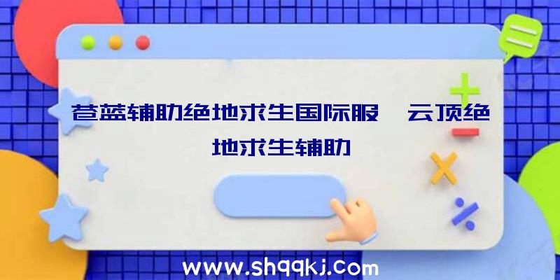 苍蓝辅助绝地求生国际服、云顶绝地求生辅助