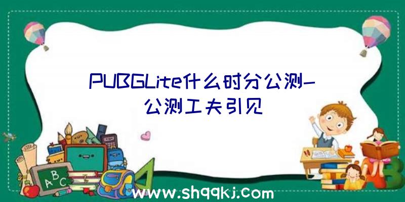 PUBGLite什么时分公测-公测工夫引见