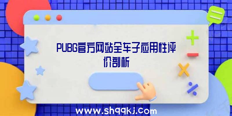 PUBG官方网站全车子应用性评价剖析