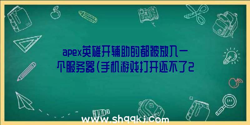 apex英雄开辅助的都被放入一个服务器（手机游戏打开还不了24小时,外挂软件就早就一开始出现）