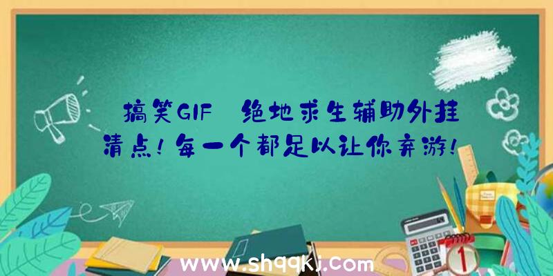 【搞笑GIF】绝地求生辅助外挂清点！每一个都足以让你弃游！