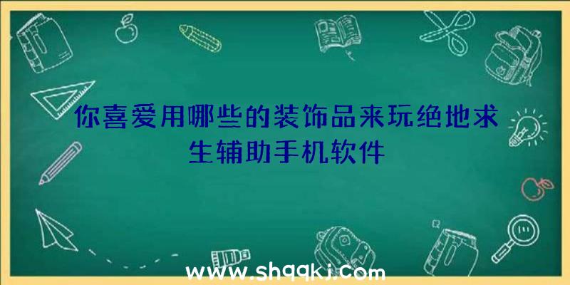 你喜爱用哪些的装饰品来玩绝地求生辅助手机软件