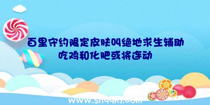 百里守约限定皮肤叫绝地求生辅助吃鸡和化肥或将连动