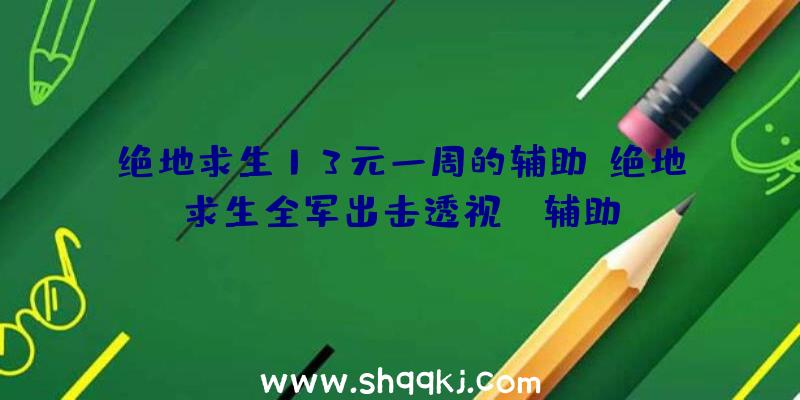 绝地求生13元一周的辅助、绝地求生全军出击透视pc辅助