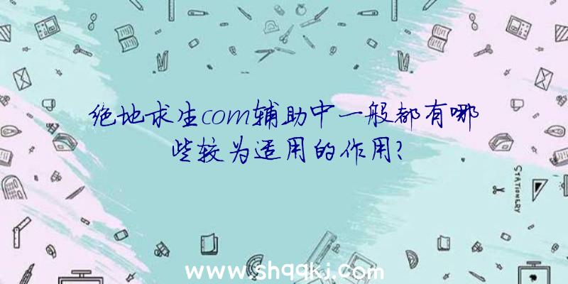 绝地求生com辅助中一般都有哪些较为适用的作用？