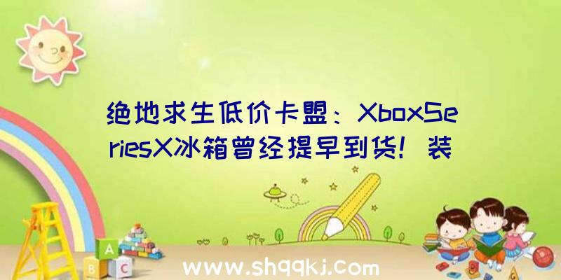 绝地求生低价卡盟：XboxSeriesX冰箱曾经提早到货！装备直流电源适配器及充电USB