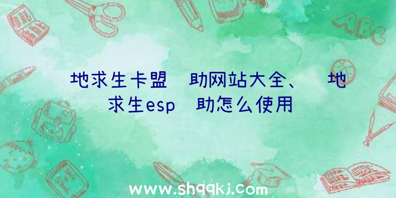 绝地求生卡盟辅助网站大全、绝地求生esp辅助怎么使用