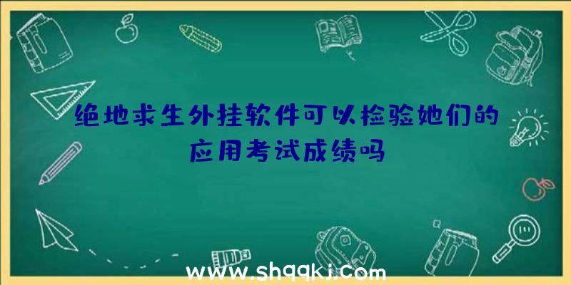 绝地求生外挂软件可以检验她们的应用考试成绩吗？