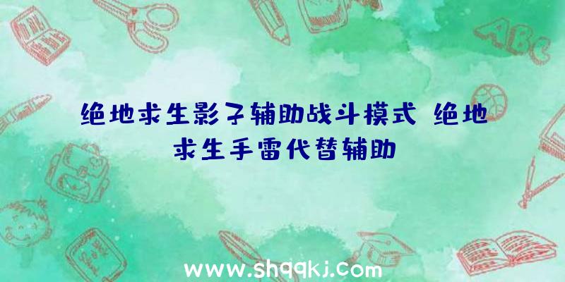 绝地求生影子辅助战斗模式、绝地求生手雷代替辅助