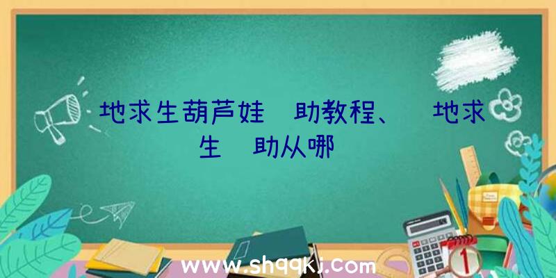 绝地求生葫芦娃辅助教程、绝地求生辅助从哪进货