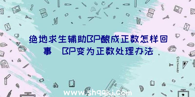 绝地求生辅助BP酿成正数怎样回事_BP变为正数处理办法