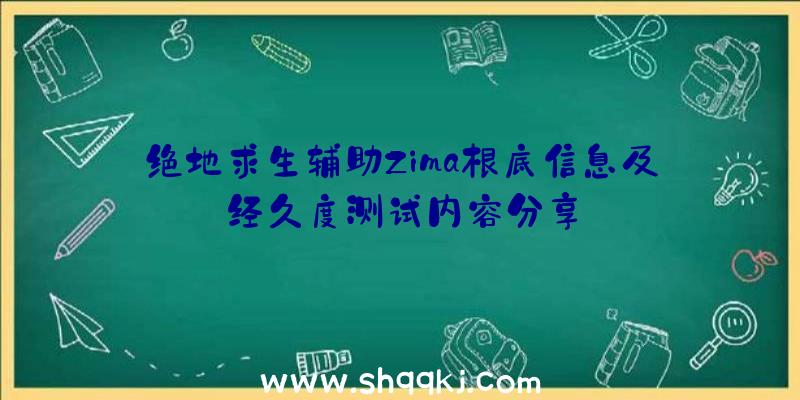 绝地求生辅助Zima根底信息及经久度测试内容分享