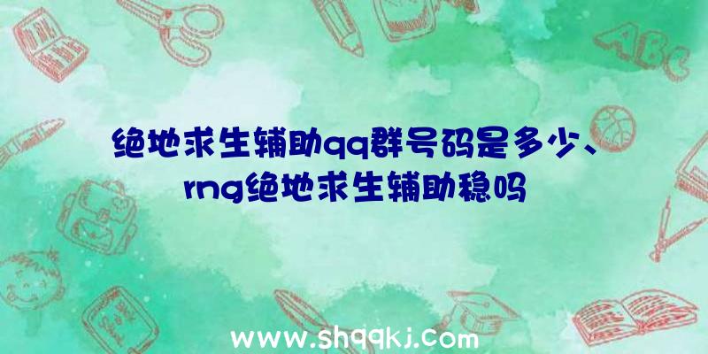 绝地求生辅助qq群号码是多少、rng绝地求生辅助稳吗