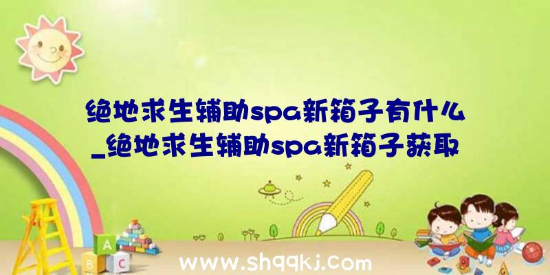 绝地求生辅助spa新箱子有什么_绝地求生辅助spa新箱子获取办法