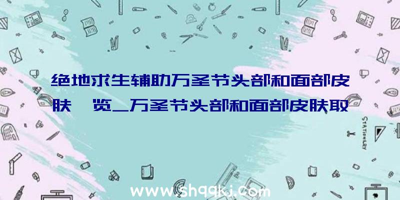 绝地求生辅助万圣节头部和面部皮肤一览_万圣节头部和面部皮肤取得办法