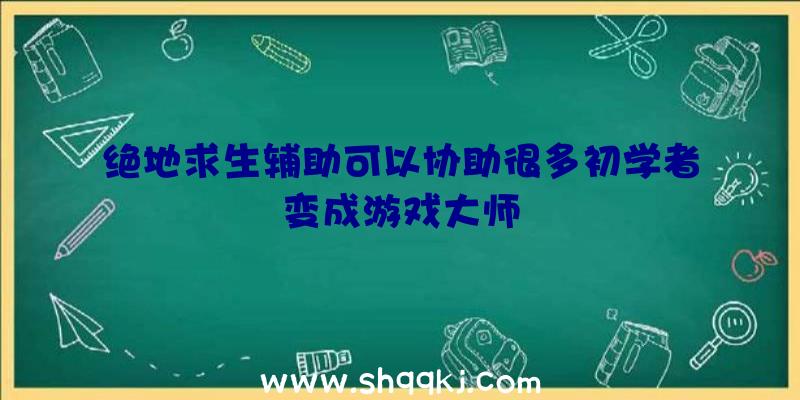 绝地求生辅助可以协助很多初学者变成游戏大师