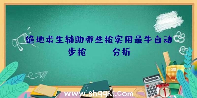 绝地求生辅助哪些枪实用最牛自动步枪Groza分析