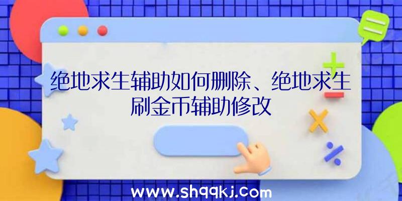 绝地求生辅助如何删除、绝地求生刷金币辅助修改