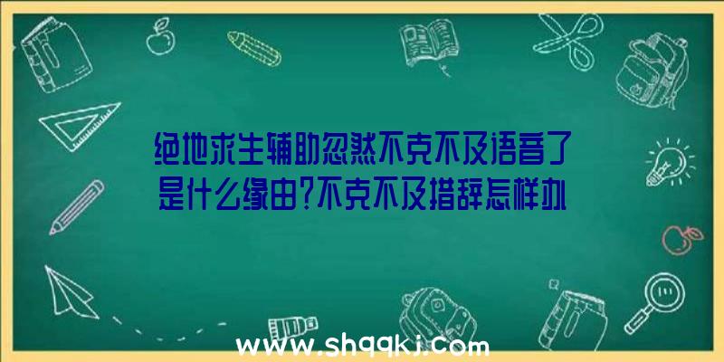 绝地求生辅助忽然不克不及语音了是什么缘由？不克不及措辞怎样办？