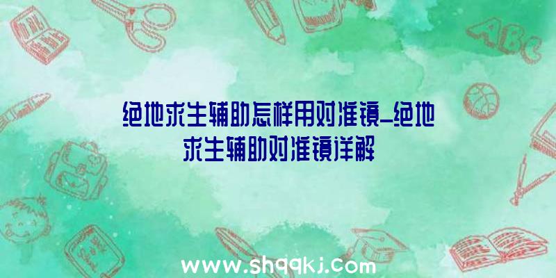 绝地求生辅助怎样用对准镜_绝地求生辅助对准镜详解