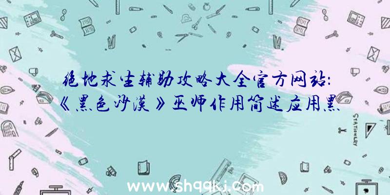 绝地求生辅助攻略大全官方网站：《黑色沙漠》巫师作用简述应用黑暗魔法战胜对手