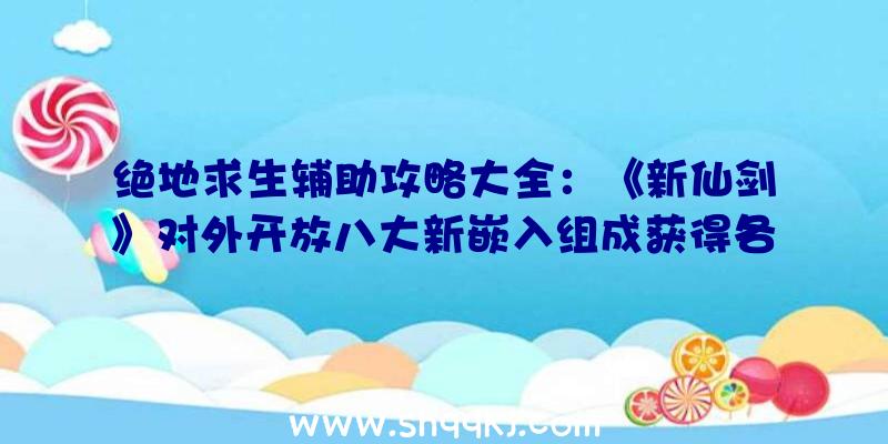 绝地求生辅助攻略大全：《新仙剑》对外开放八大新嵌入组成获得各种各样特性加持