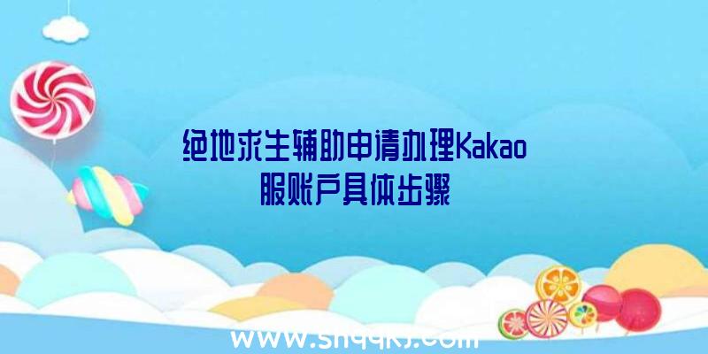 绝地求生辅助申请办理Kakao服账户具体步骤