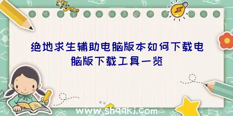 绝地求生辅助电脑版本如何下载电脑版下载工具一览