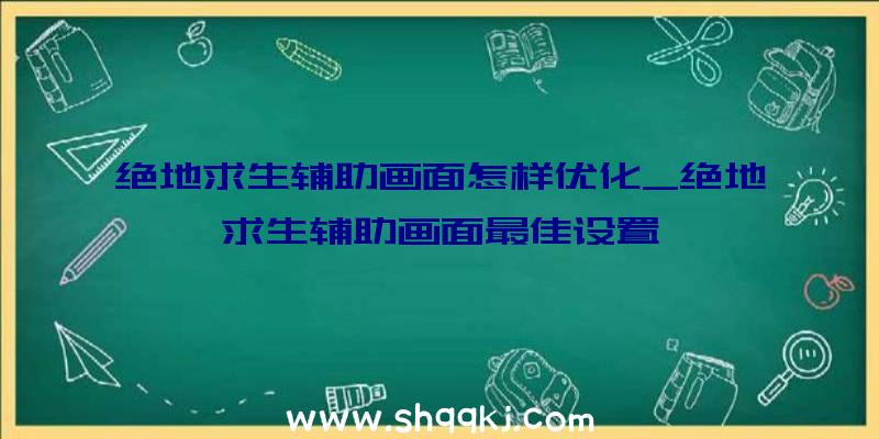 绝地求生辅助画面怎样优化_绝地求生辅助画面最佳设置