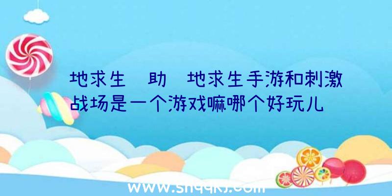 绝地求生辅助绝地求生手游和刺激战场是一个游戏嘛哪个好玩儿