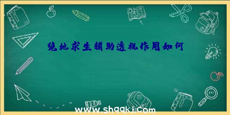 绝地求生辅助透视作用如何